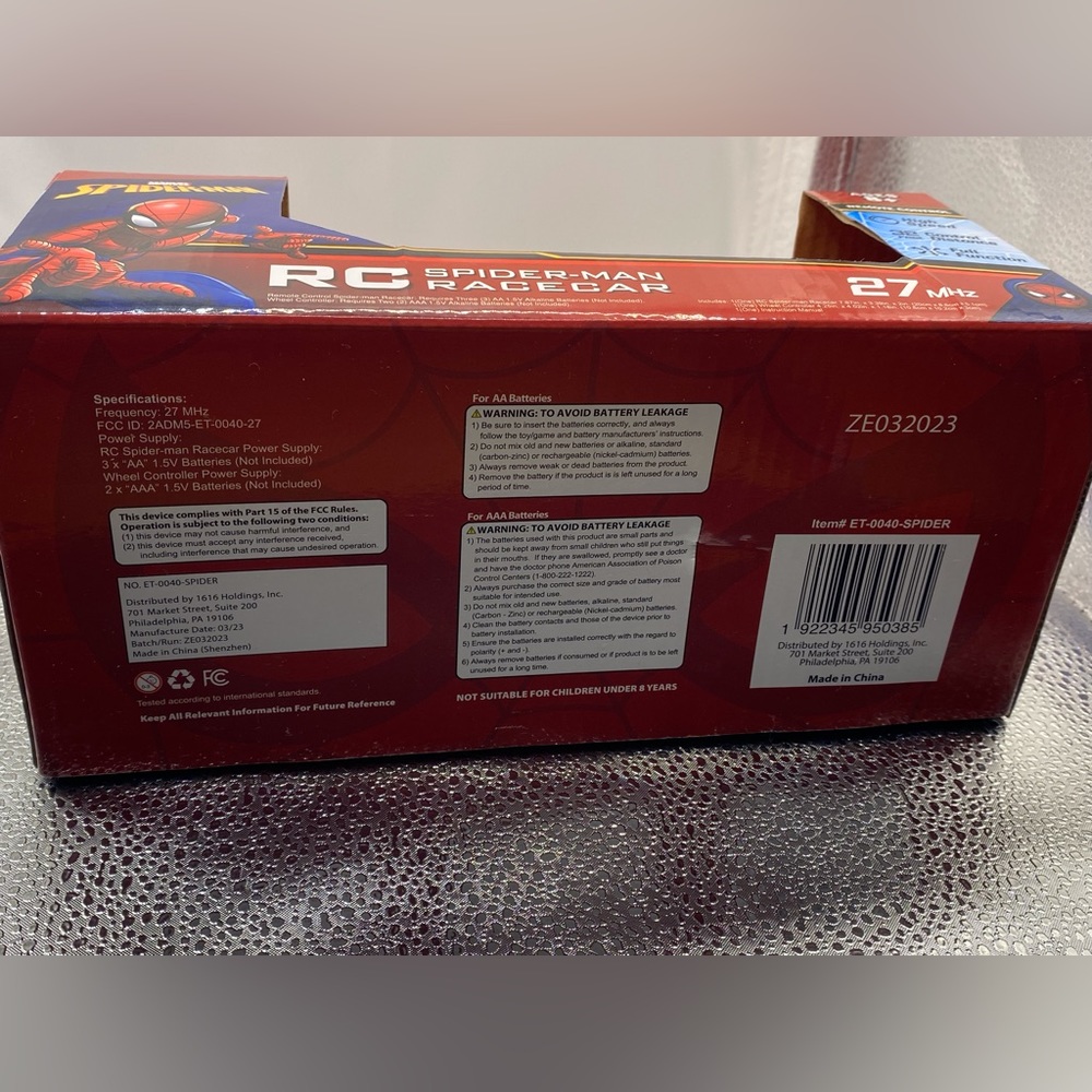 “Spider-Man” Race Car w/ Remote Control - Picture 4 of 5